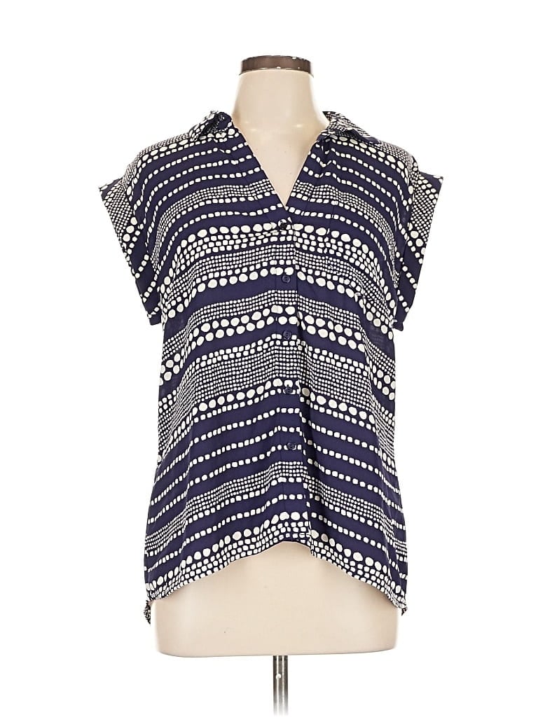 Pre-owned The Limited Sleeveless Blouse In Blue