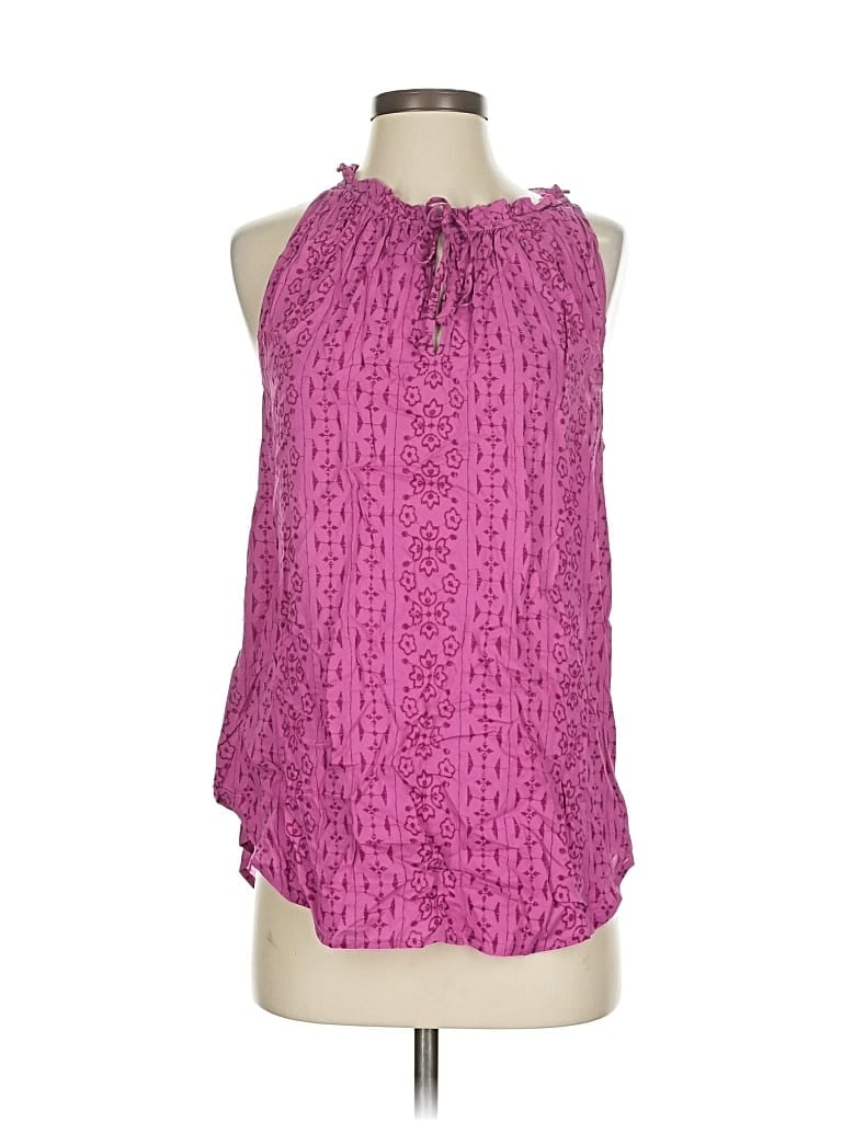Pre-owned Ann Taylor Loft Outlet Sleeveless Blouse In Pink