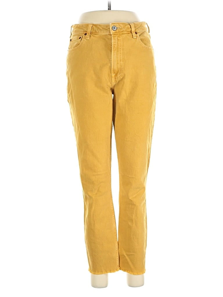 Pre-owned Abercrombie & Fitch Jeans In Yellow