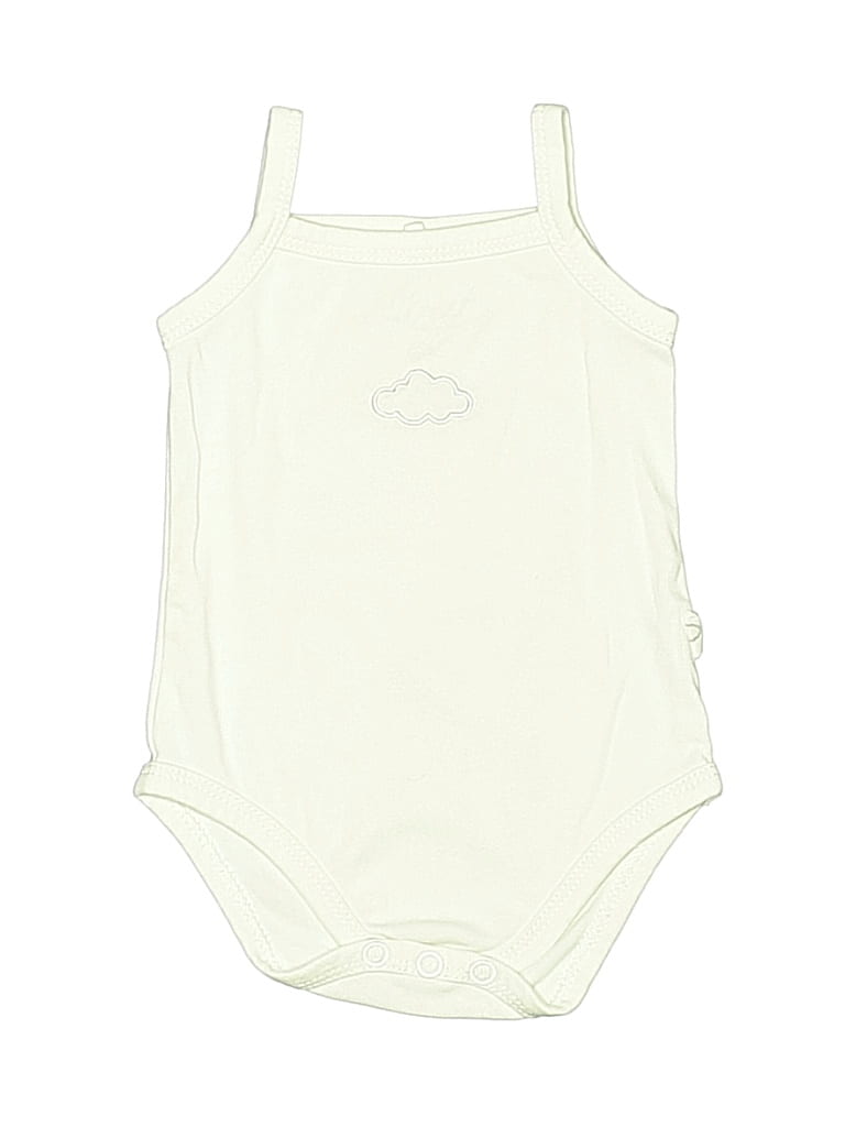 Pre-owned Assorted Brands Babies' Short Sleeve Onesie In White