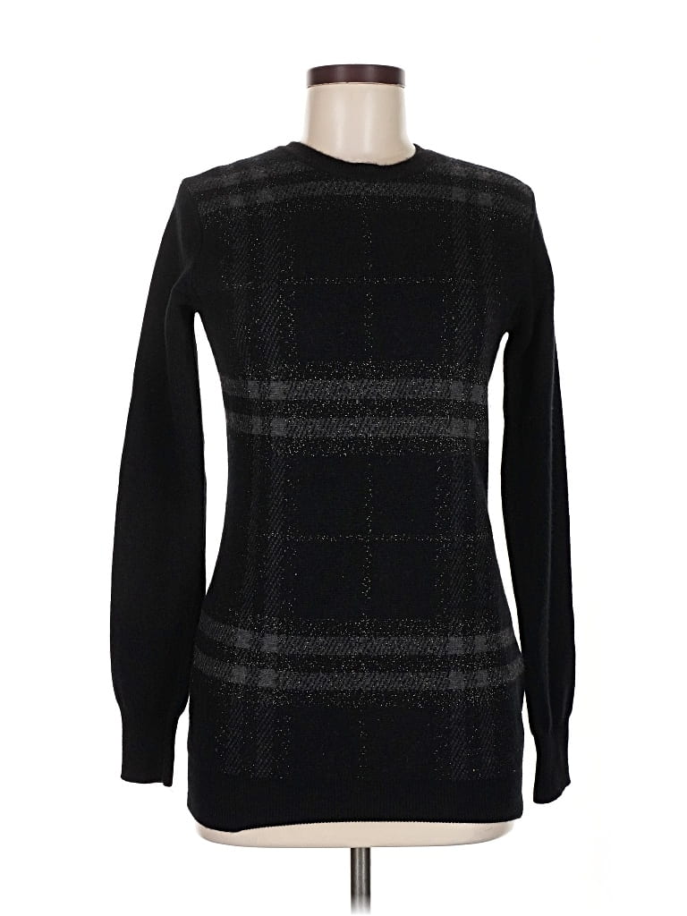 Pre-owned Burberry Wool Pullover Sweater In Black