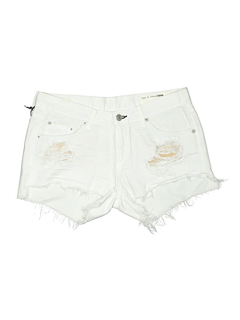 Pre-owned Rag & Bone Denim Shorts In White
