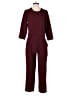 Madewell 100% Polyester Solid Burgundy Jumpsuit Size 0 - photo 1