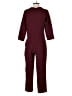 Madewell 100% Polyester Solid Burgundy Jumpsuit Size 0 - photo 2