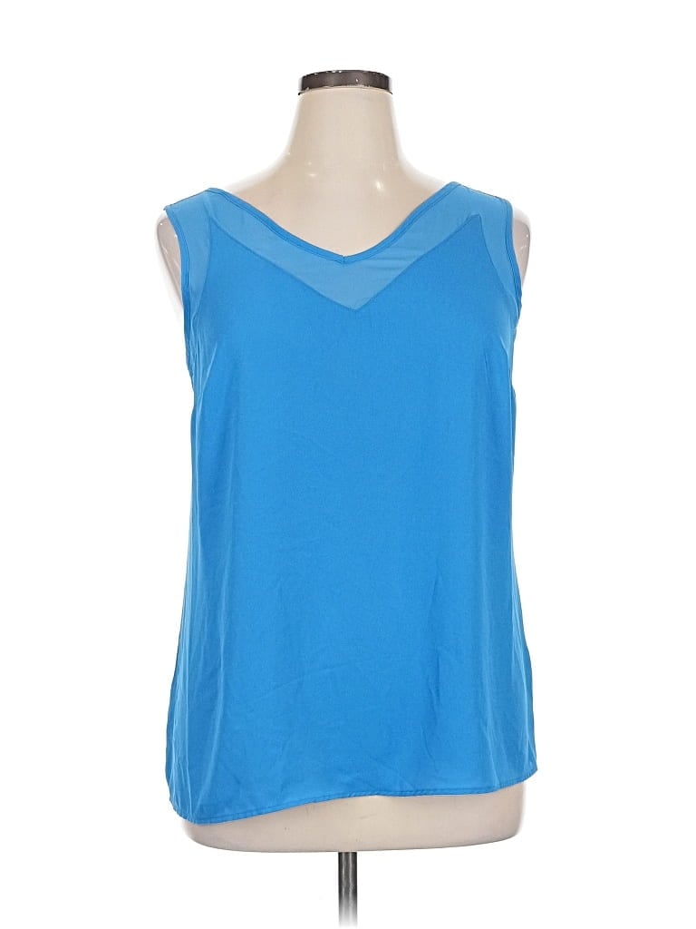 INC INTERNATIONAL CONCEPTS Pre-owned Sleeveless Blouse In Blue