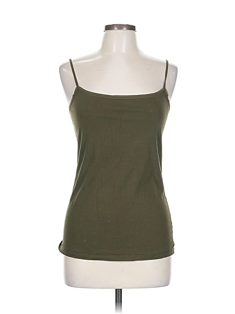 Pre-owned Ann Taylor Factory Tank Top Green Strapless Neckline Tops