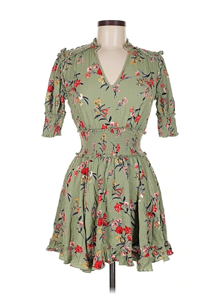 Pre-owned Blue Rain Casual Dress In Green