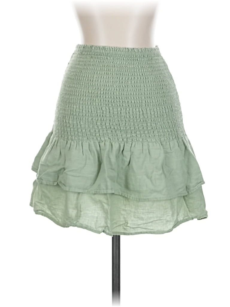 Pre-owned Mng Casual Skirt In Green