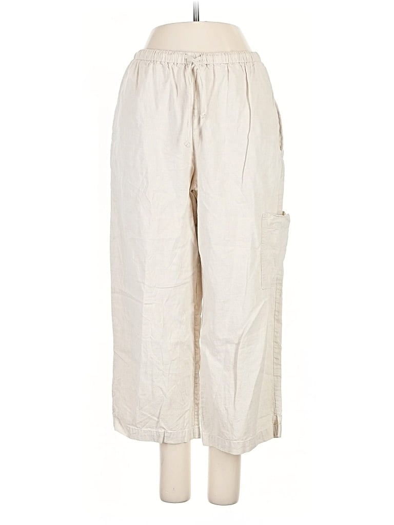 Pre-owned Coldwater Creek Linen Pants In White