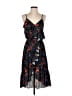 Parker 100% Polyester Floral Black Cocktail Dress Size XS - photo 1