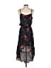 Parker 100% Polyester Floral Black Cocktail Dress Size XS - photo 2