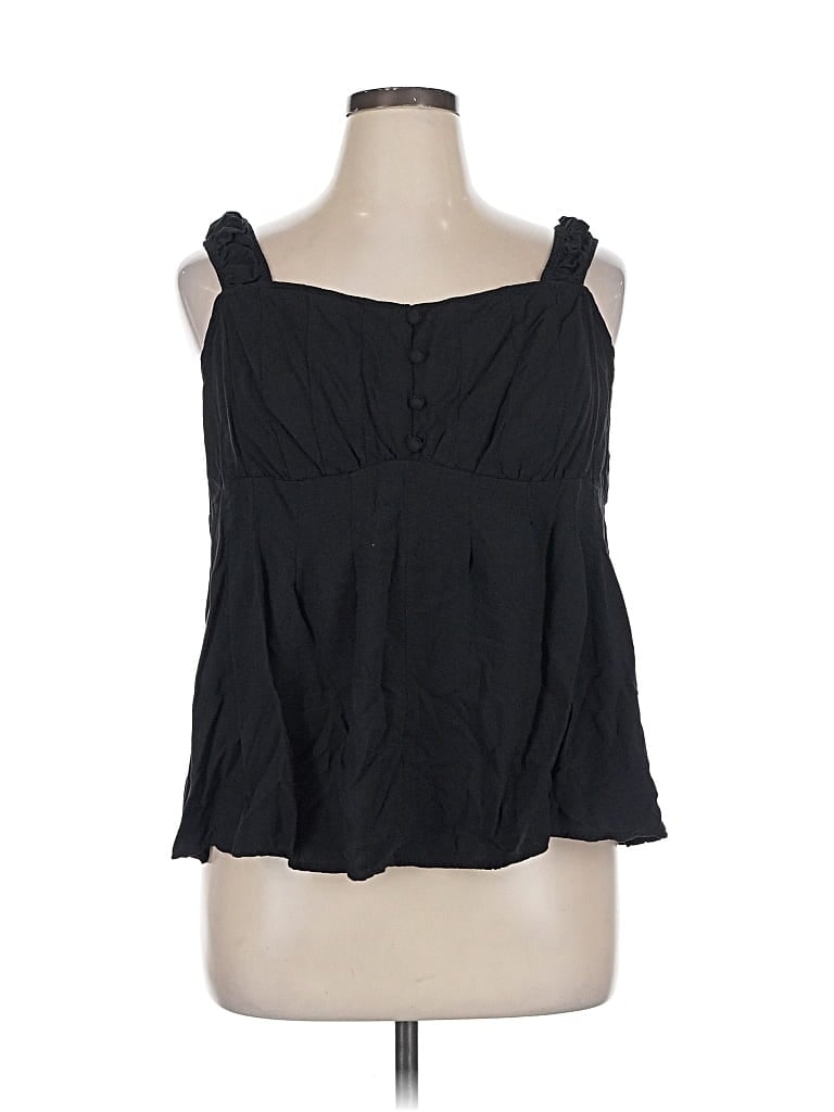 Pre-owned Torrid Sleeveless Blouse In Black