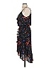 Parker 100% Polyester Floral Black Cocktail Dress Size XS - photo 5