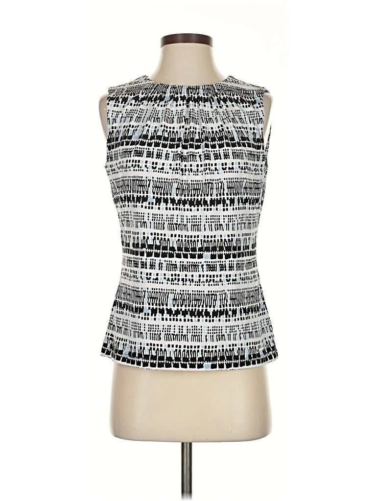 Pre-owned Calvin Klein Sleeveless Blouse In Silver