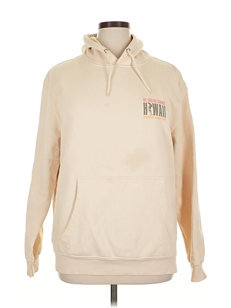 Pre-owned Assorted Brands Pullover Hoodie In White