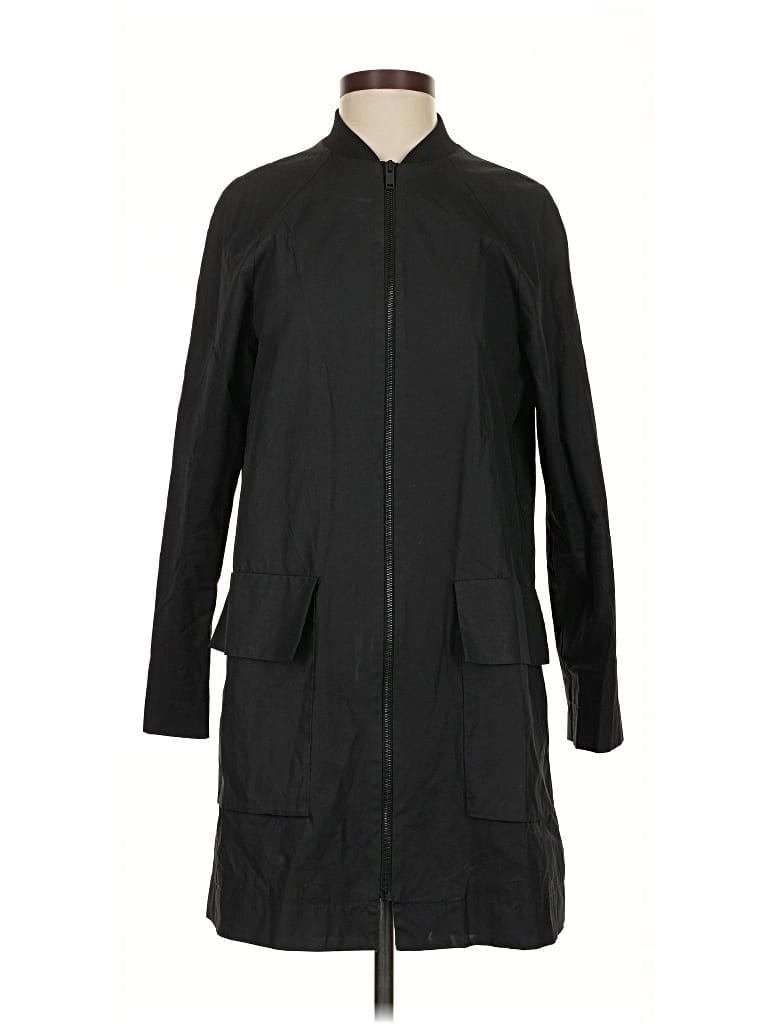 Pre-owned Cos Raincoat In Black