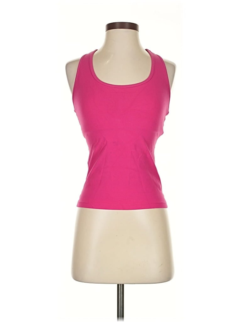 Pre-owned Beyond Yoga Tank Top Pink Halter Neckline Tops
