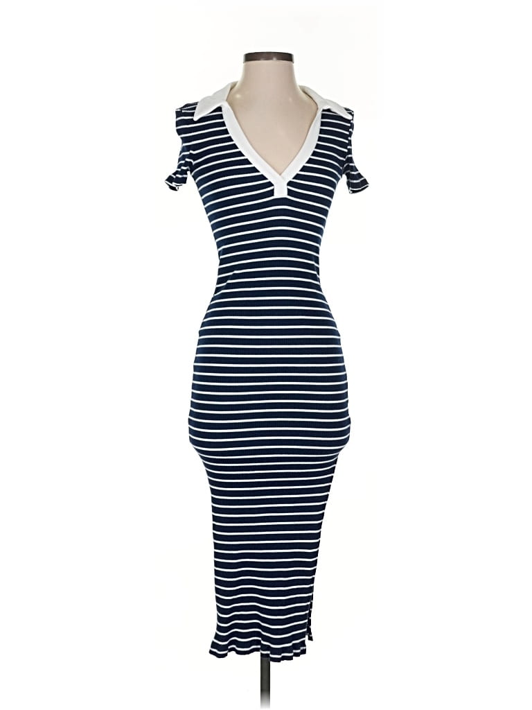 Pre-owned Elodie Casual Dress In Blue