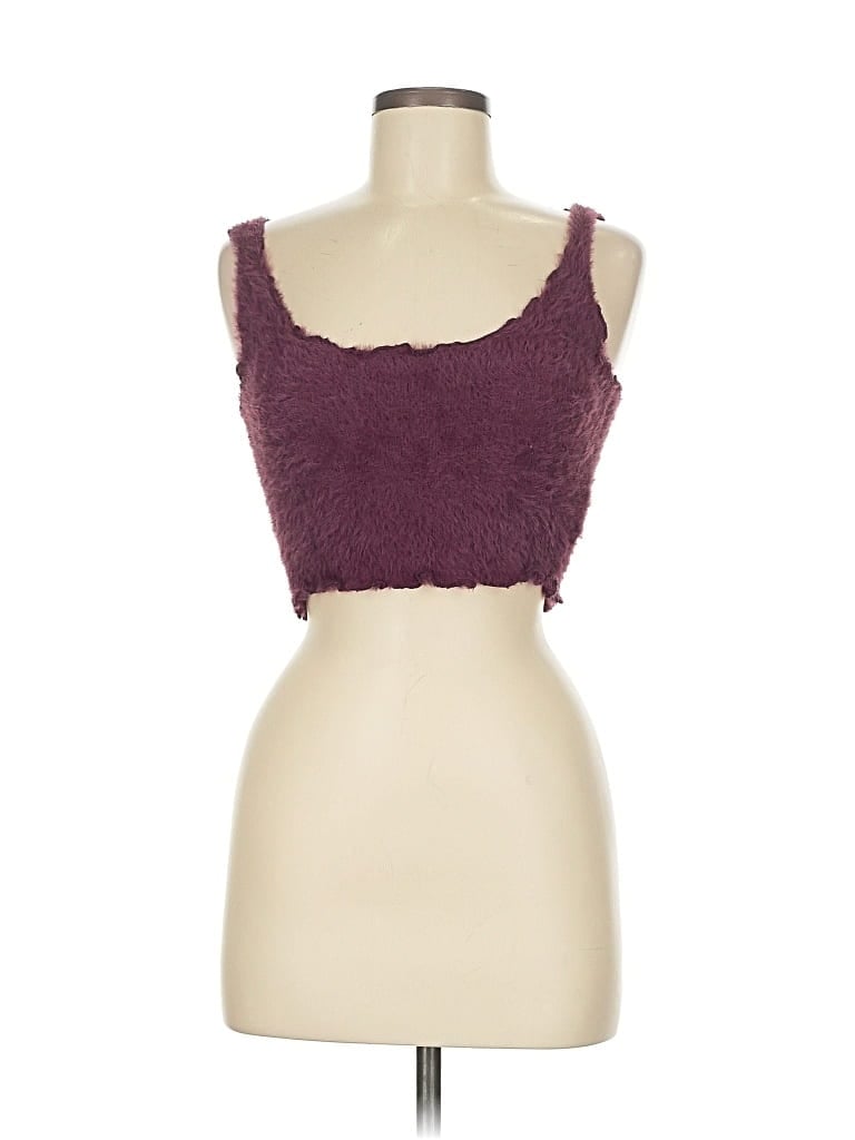 URBAN OUTFITTERS Pre-owned Sleeveless Top Burgundy Sweetheart Neckline Tops