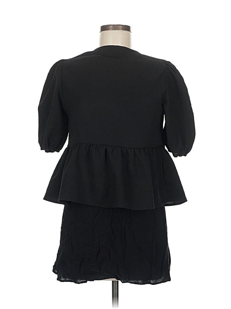 Pre-owned Shein 3/4 Sleeve Blouse In Black