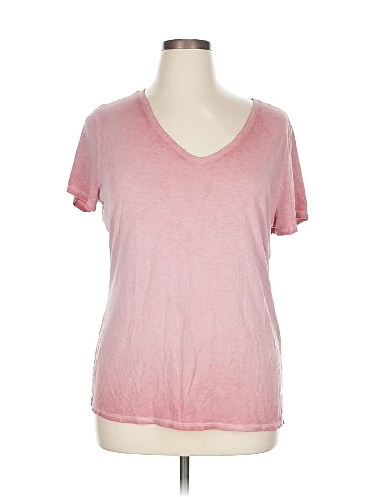 Pre-owned Time And Tru Short Sleeve T-shirt In Pink