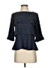 Ann Taylor 100% Polyester Blue 3/4 Sleeve Blouse Size XS - photo 1
