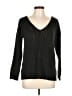 Pink Rose 100% Acrylic Black Pullover Sweater Size L - photo 1