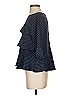 Ann Taylor 100% Polyester Blue 3/4 Sleeve Blouse Size XS - photo 5