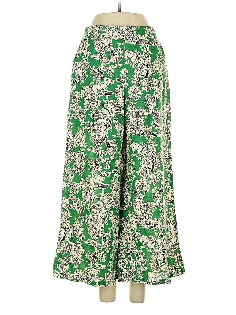 Pre-owned C&c California Linen Pants In Green