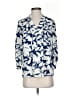 Banana Republic 100% Polyester Blue 3/4 Sleeve Blouse Size XS - photo 1