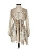 Unbranded Animal Print Tan Cocktail Dress Size S - photo 1