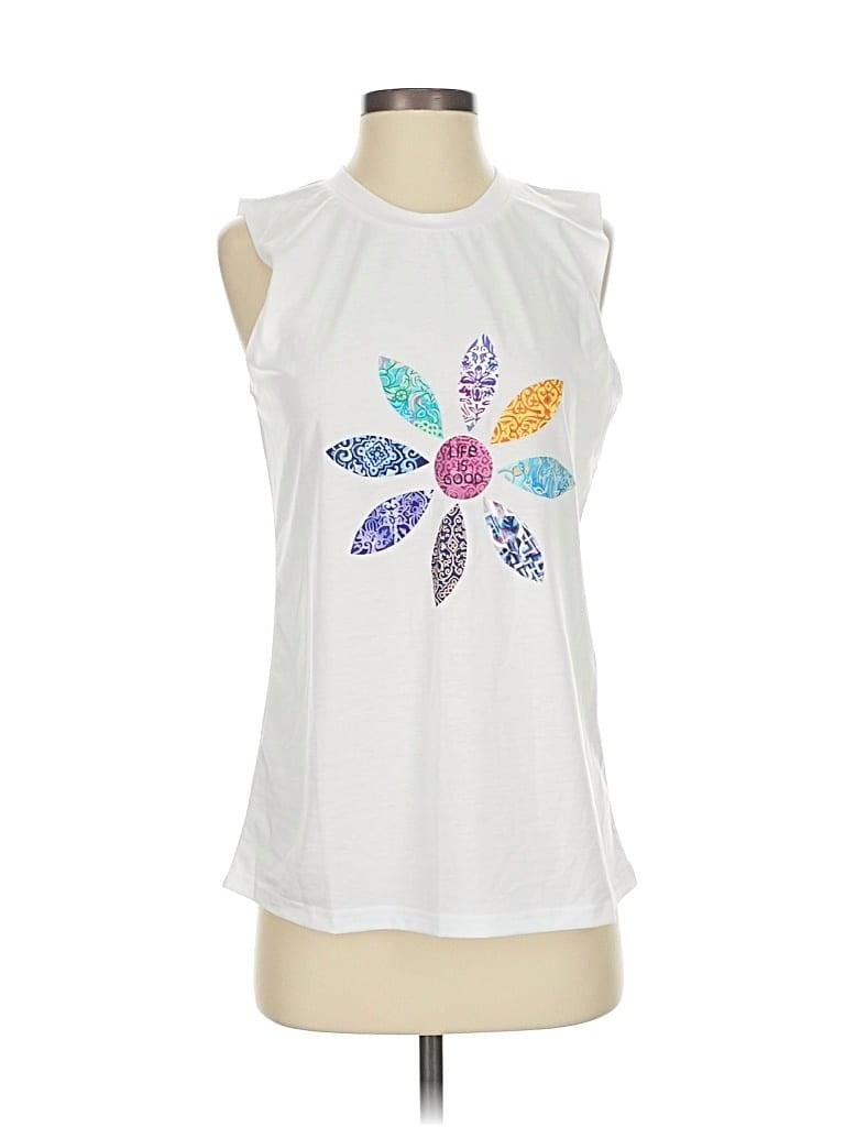 Pre-owned Made With Love Sleeveless T-shirt In White