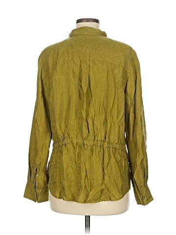 Unsubscribed Long Sleeve Silk Top (view 2)
