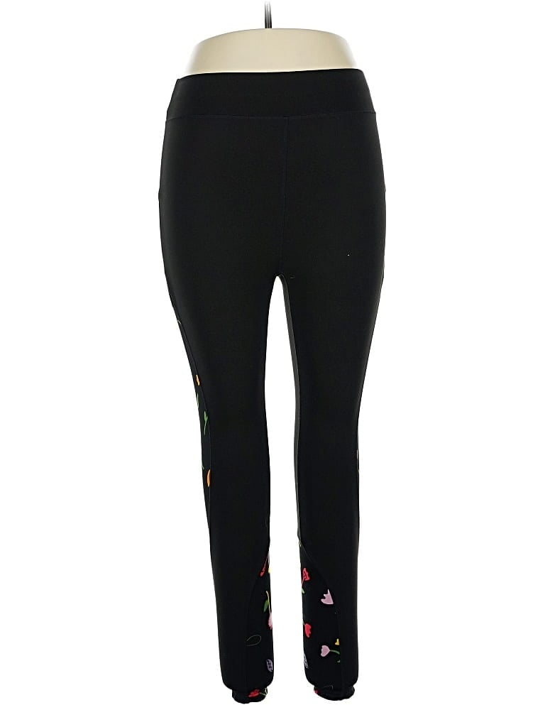 Pre-owned Pop Fit Active Pants In Black