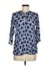 AP.NY Blue 3/4 Sleeve Blouse Size XS - photo 1