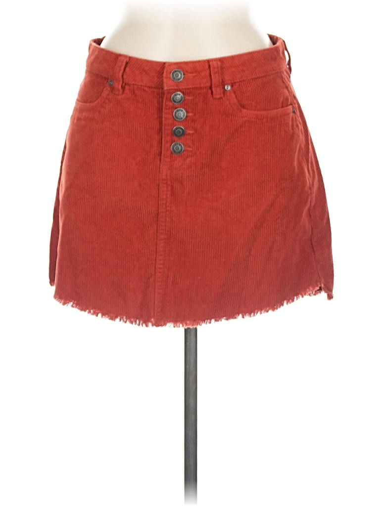 Pre-owned Rsq Denim Skirt In Red