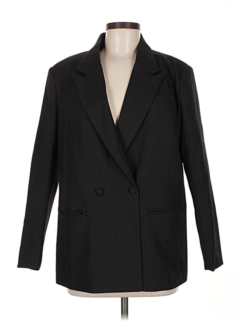 Pre-owned Missguided Blazer Jacket In Black