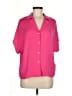 wonderly 100% Polyester Pink Short Sleeve Blouse Size M - photo 1