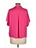 wonderly 100% Polyester Pink Short Sleeve Blouse Size M - photo 2