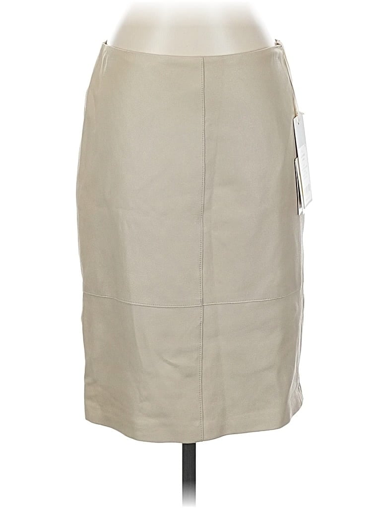 E3 By Etcetera Faux Leather Skirt In Brown