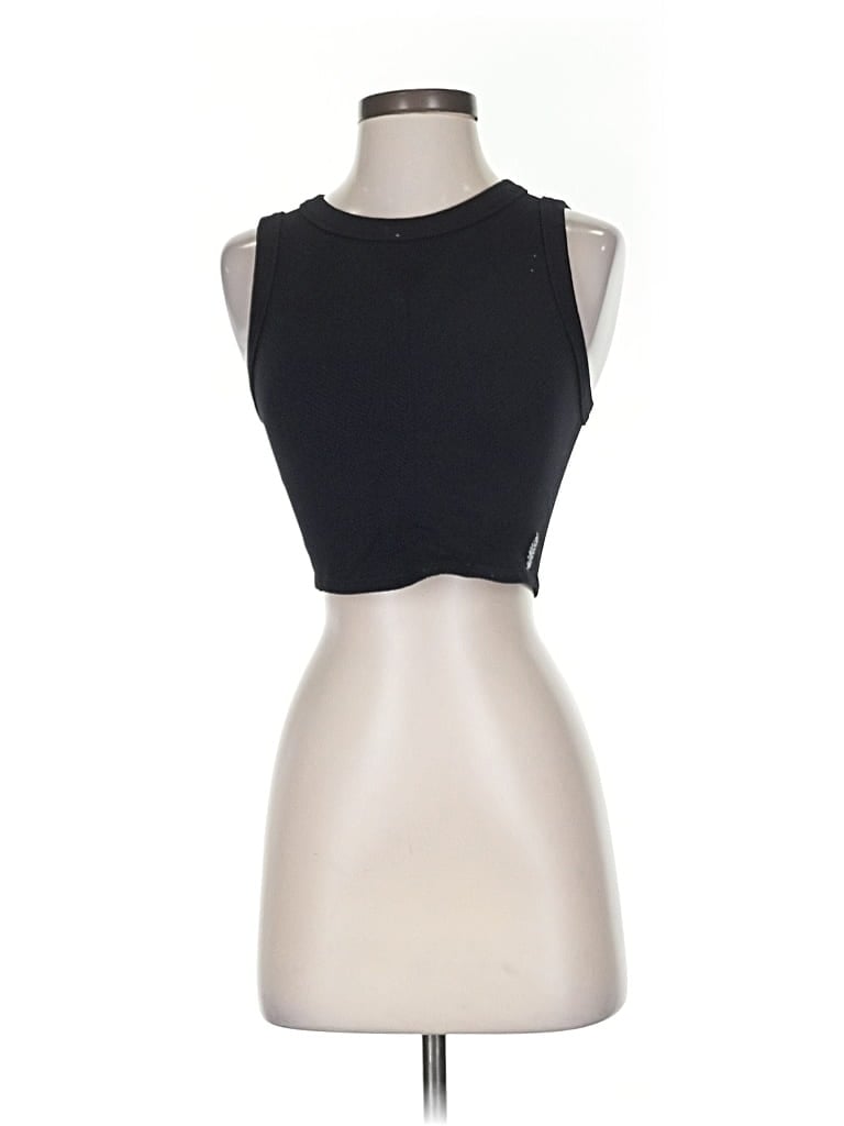 Pre-owned Fp Movement Tank Top Black Halter Neckline Tops