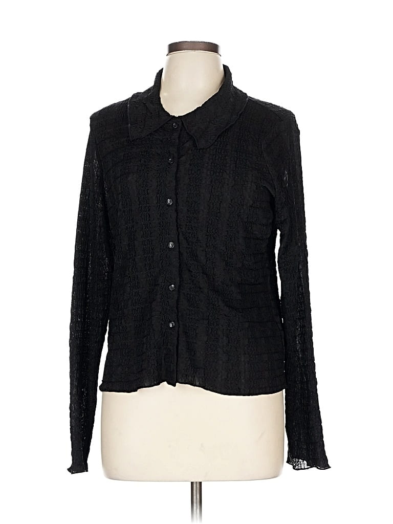 Pre-owned Joie Long Sleeve Blouse In Black