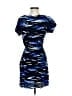 BCBGMAXAZRIA 100% Silk Graphic Blue Cocktail Dress Size XXS - photo 2