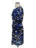 BCBGMAXAZRIA 100% Silk Graphic Blue Cocktail Dress Size XXS - photo 5