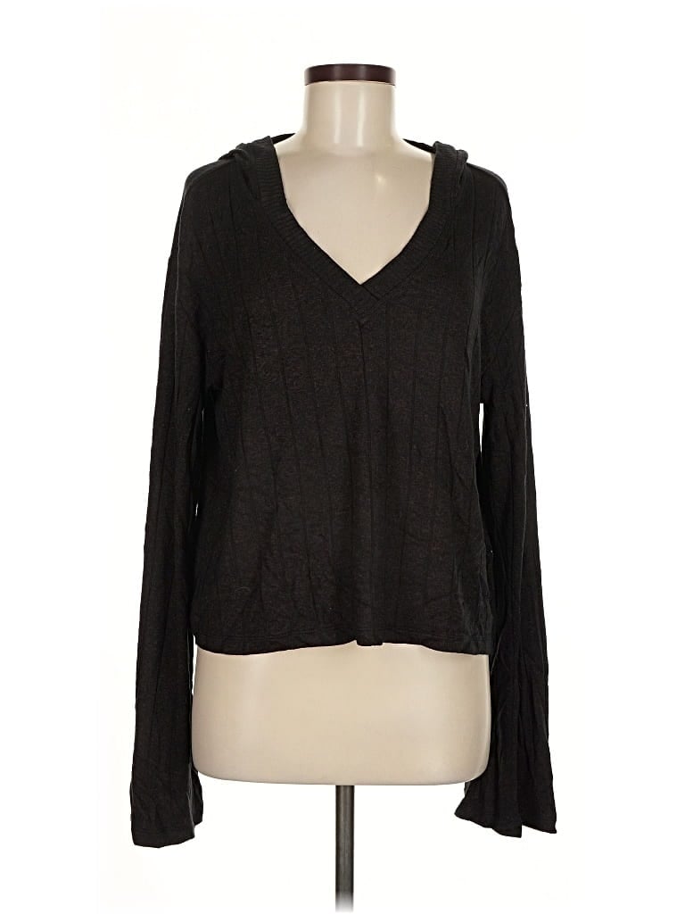 Pre-owned Athleta Long Sleeve T-shirt In Black