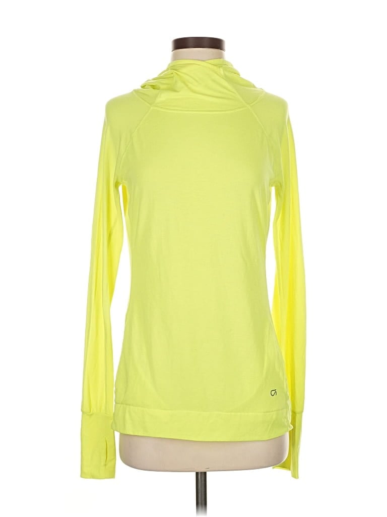 Pre-owned Gap Fit Long Sleeve Turtleneck In Yellow