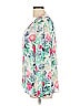 Joie 100% Silk Floral White 3/4 Sleeve Silk Top Size L - photo 5