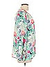 Joie 100% Silk Floral White 3/4 Sleeve Silk Top Size L - photo 4