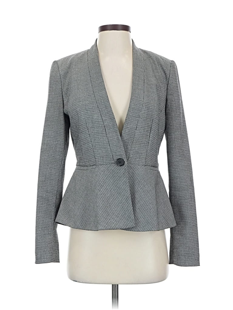 Pre-owned Halogen Blazer Jacket In Gray