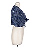 DressBarn 100% Polyester Blue Short Sleeve Blouse Size 10 (petite) - photo 4